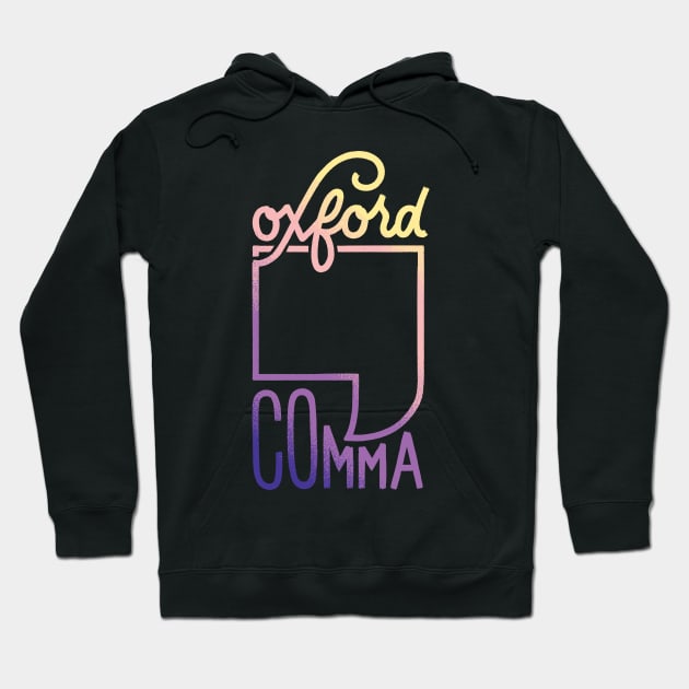 Oxford Comma Hoodie by polliadesign